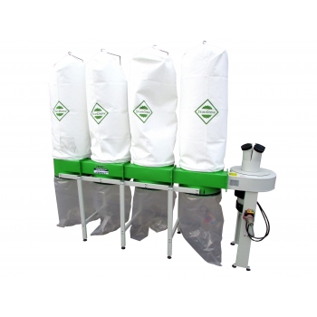 Odciąg trocin – 4 workowy PERFECT FM300S-1 / 6800 m3/h